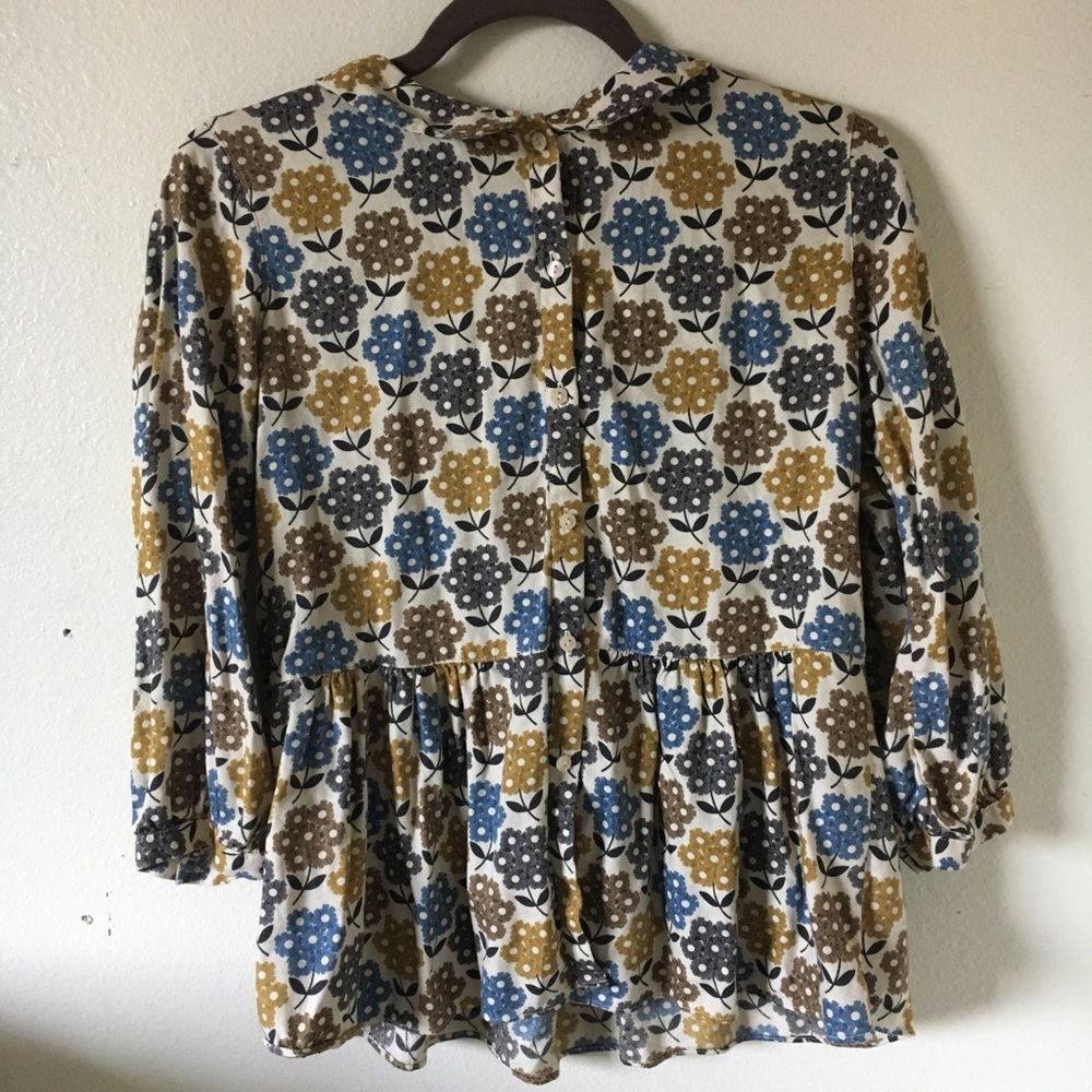 Orla Kiely blouse from Uniqlo